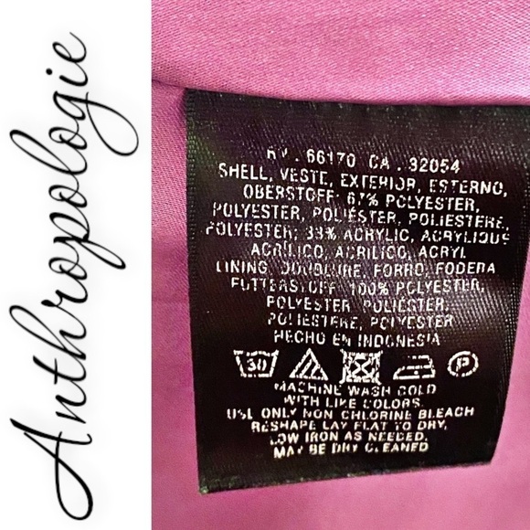 ANTHROPOLOGIE HD in Paris Magenta Pink Brocade Mini Skirt, Size 6 - Picture 9 of 11